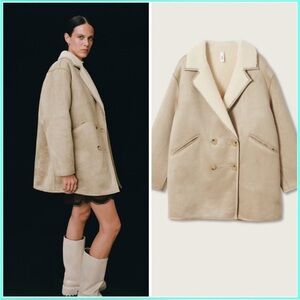 MANGO Oversized double-face coat